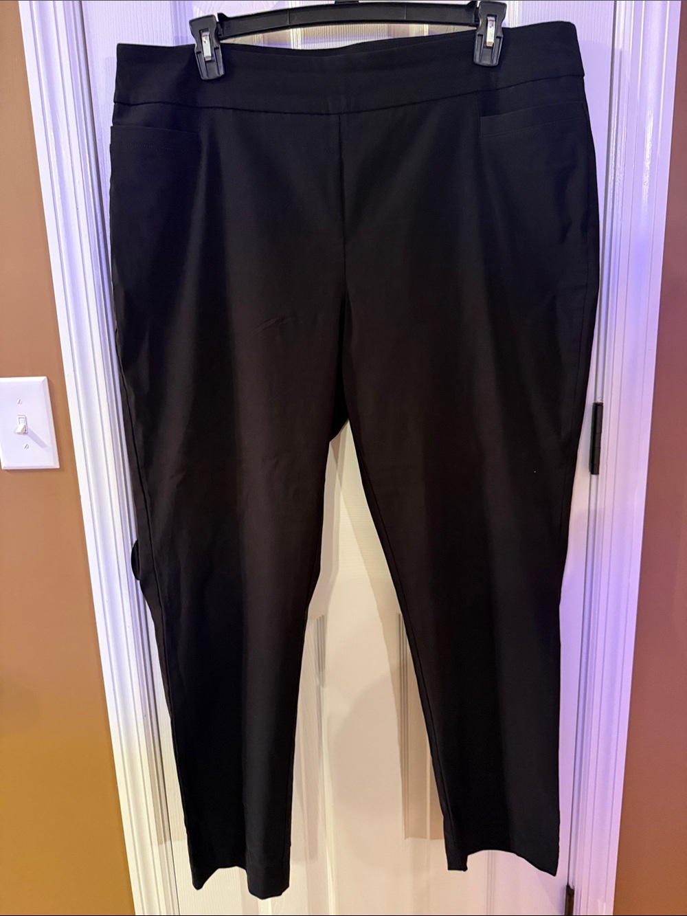 Kim Rodger’s Tummy Control Classic Black Straight-Leg Pants